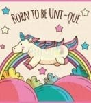 Born to be Uni-que Dishwasher Sticker