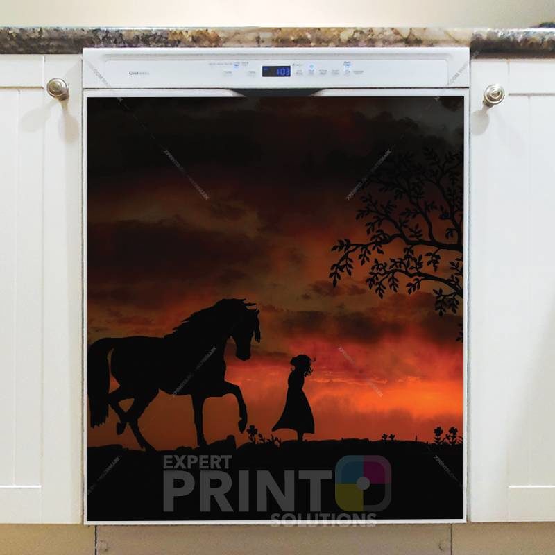Wild Horse and a Princess Dishwasher Sticker