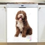Cute Big Brown Puppy Dishwasher Sticker