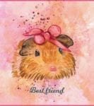 Cute Hamster Watercolor Style - Best Friend Dishwasher Sticker