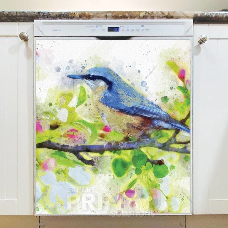 Little Blue Bird Dishwasher Sticker