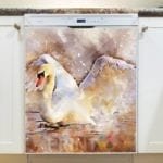 Swan on the Lake Dishwasher Sticker