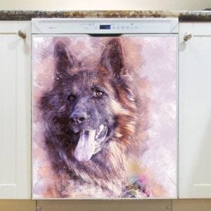 Beautiful German Shepherd Dishwasher Sticker