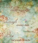 1690-live-laugh-love-live-every-moment-laugh-every-day-love-beyond-words Live - Laugh - Love - Live every moment, Laugh every day, Love beyond words Dishwasher Sticker