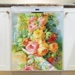 Beautiful Rose Bouquet Dishwasher Sticker