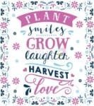 Plant Smiles.. - Plant smiles Grow laughter Harvest love Dishwasher Sticker