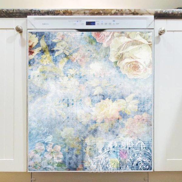 Shabby Chic Garden #10 Dishwasher Sticker