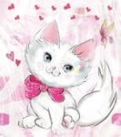 Cute Kitten Girl Dishwasher Sticker