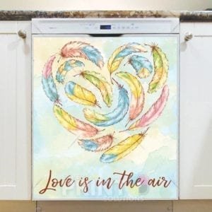 Love Feathers - Love is in the air Dishwasher Sticker