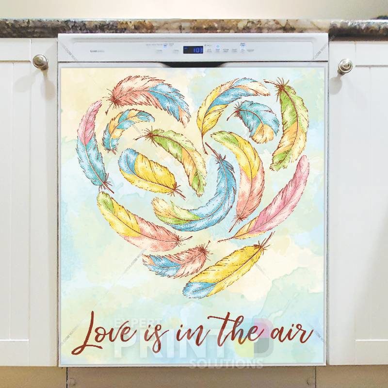 Love Feathers - Love is in the air Dishwasher Sticker