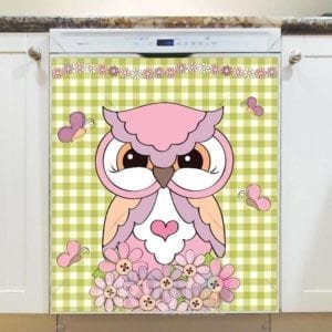 Cute Grumpy Owl #4 Dishwasher Sticker