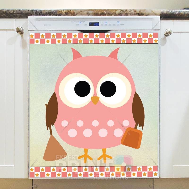 Cleaning Owl Dishwasher Sticker