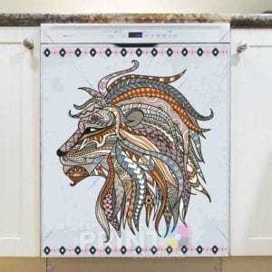Beautiful Native Lion Dishwasher Sticker