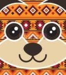 Ethnic Puppy's Face Dishwasher Sticker