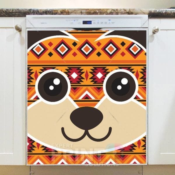 Ethnic Puppy's Face Dishwasher Sticker