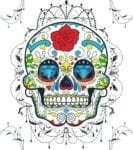 Sugar Skull Dishwasher Sticker