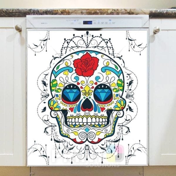 Sugar Skull Dishwasher Sticker