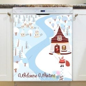 Christmas - Welcome Winter! Dishwasher Sticker