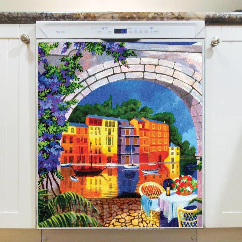 Breakfast in Venice Dishwasher Sticker