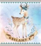 Cute Ethnic Deer - Dreamer Dishwasher Sticker