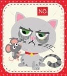Thoughts of a Grouchy Cat #4 - No Dishwasher Sticker