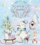 Christmas in the Woods #17 - Let it Snow Dishwasher Sticker