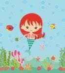 Little Redhead Mermaid Dishwasher Sticker