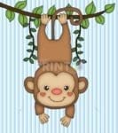 Cute Monkey in the Jungle Dishwasher Sticker