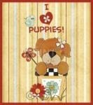 I Love Puppies! #3 - I Heart Puppies Dishwasher Sticker