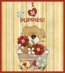 I Love Puppies! #1 - I Heart Puppies Dishwasher Sticker