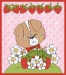 Strawberry Puppy #3 Dishwasher Sticker