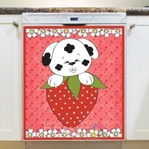 Strawberry Puppy #2 Dishwasher Sticker