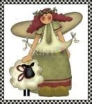 Angel Sisters - Sheep Angel Dishwasher Sticker