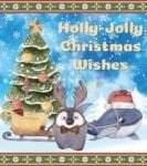 Christmas - Holly Jolly Animals #9 - Holly-Jolly Christmas Wishes Dishwasher Sticker