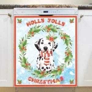 Christmas - Holly Jolly Animals #7 - Holly Jolly Christmas Dishwasher Sticker