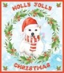 Christmas - Holly Jolly Animals #6 - Holly Jolly Christmas Dishwasher Sticker