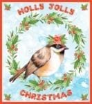 Christmas - Holly Jolly Animals #5 - Holly Jolly Christmas Dishwasher Sticker