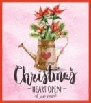 Christmas - Keep Your Heart Open All Year Round Dishwasher Sticker