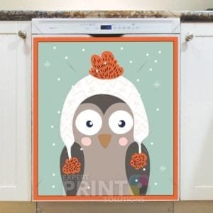 Christmas - Forest Christmas - Owl Dishwasher Sticker