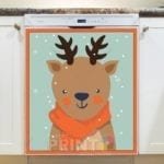 Christmas - Forest Christmas - Deer Dishwasher Sticker