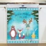 Christmas - Friends of Santa - Holly & Jolly Christmas Time To All of You Dishwasher Sticker