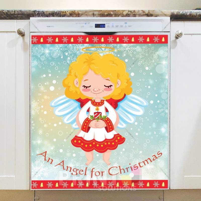 Christmas - An Angel for Christmas Dishwasher Sticker