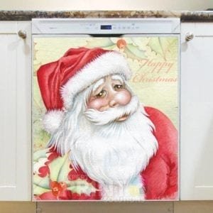 Christmas - Santa is Watching - Happy Christmas Dishwasher Sticker