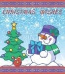 Christmas - Warm Wishes Sweet Snowman - Christmas Wishes Dishwasher Sticker