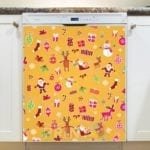 Christmas - Cute Christmas Design Dishwasher Sticker