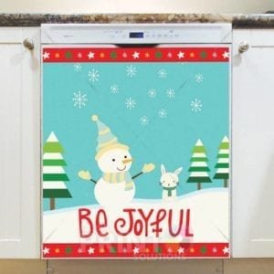 Christmas - Be Joyful Snowman Dishwasher Sticker