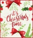 Christmas - It's Christmas Time Dishwasher Sticker