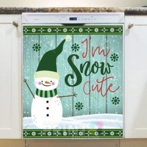 Christmas - I am Snow Cute Dishwasher Sticker