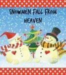 Christmas - Snowmen Fall from Heaven Dishwasher Sticker