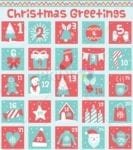 Christmas - Christmas Calendar #16 - Christmas Greetings Dishwasher Sticker